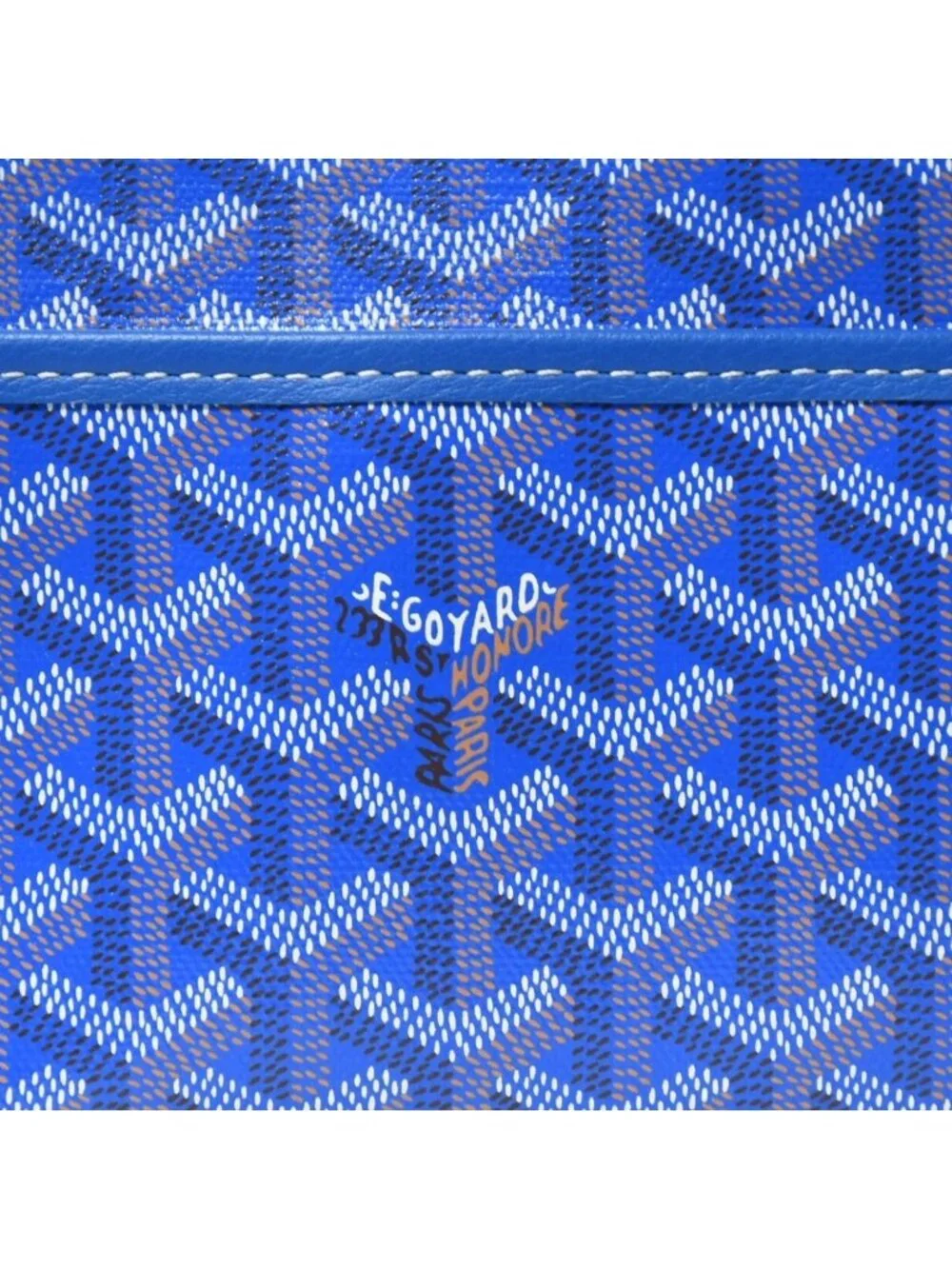 Goyard Jouvence PM Pouch Clutch Leather Blue